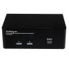 StarTech.com 2 portu dubultais DisplayPort USB KVM slēdzis ar audio un USB 2.0 centrmezglu