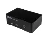 StarTech.com 2 portu dubultais DisplayPort USB KVM slēdzis ar audio un USB 2.0 centrmezglu