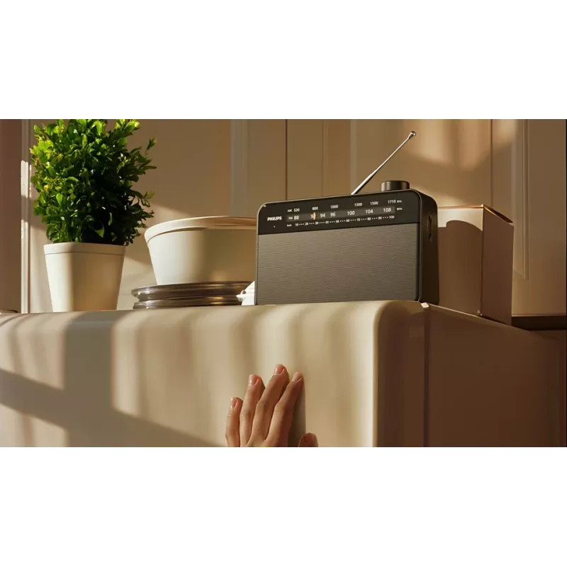 Pārnēsājamais radio Philips TAR2509/10 Analog AM FM Melns