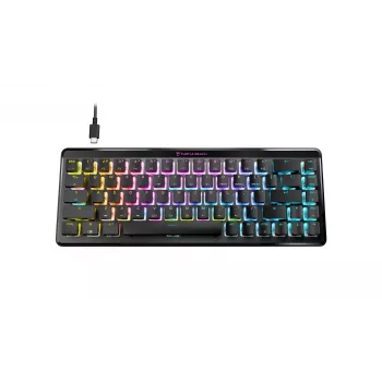 Turtle Beach Vulcan II Mini Air tastatūra Spēlēm RF Bezvadu + Bluetooth QWERTZ Vācu Melns