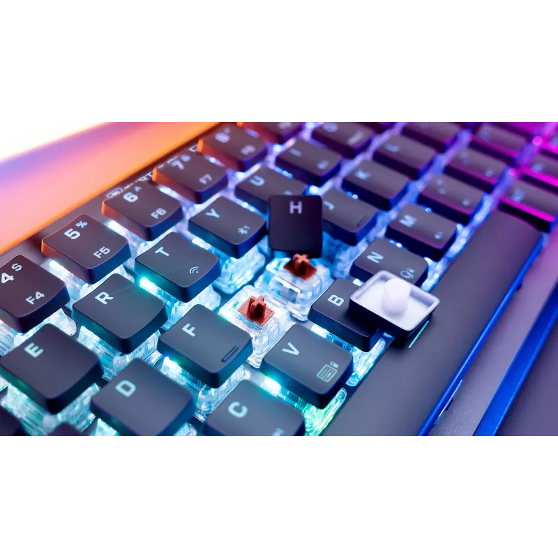Turtle Beach Vulcan II Mini Air tastatūra Spēlēm RF Bezvadu + Bluetooth QWERTZ Vācu Melns