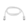 StarTech.com Thunderbolt 3 kabelis – 20 Gbps – 1 m – Balts – Thunderbolt, USB un DisplayPort saderīgs