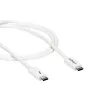 StarTech.com Thunderbolt 3 kabelis – 20 Gbps – 1 m – Balts – Thunderbolt, USB un DisplayPort saderīgs