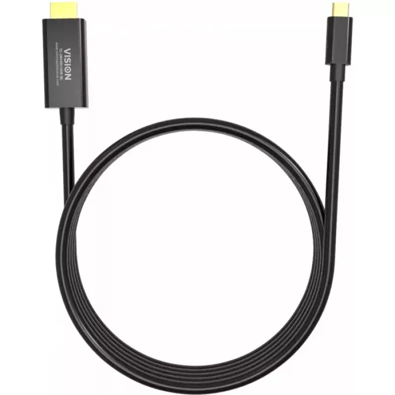 DisplayPort kabelis Vision TC 2MUSBCDP8K/BL 2 m USB Type-C melns