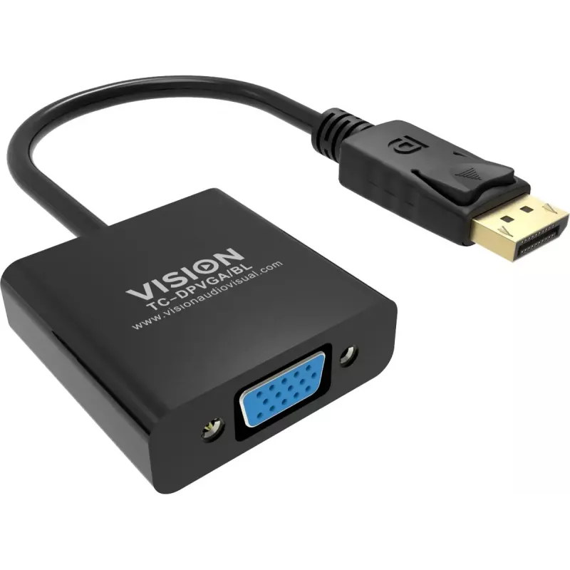 Video kabeļa adapteris DisplayPort uz VGA Vision TC-DPVGA/BL