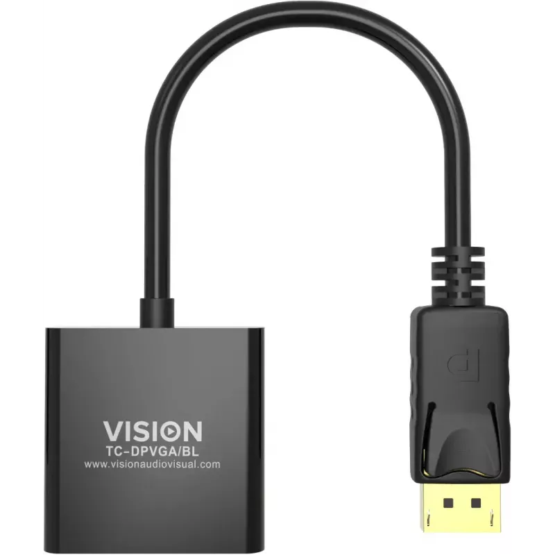 Video kabeļa adapteris DisplayPort uz VGA Vision TC-DPVGA/BL