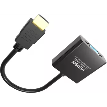Video kabeļa adapteris Vision TC-HDMIVGA/BL