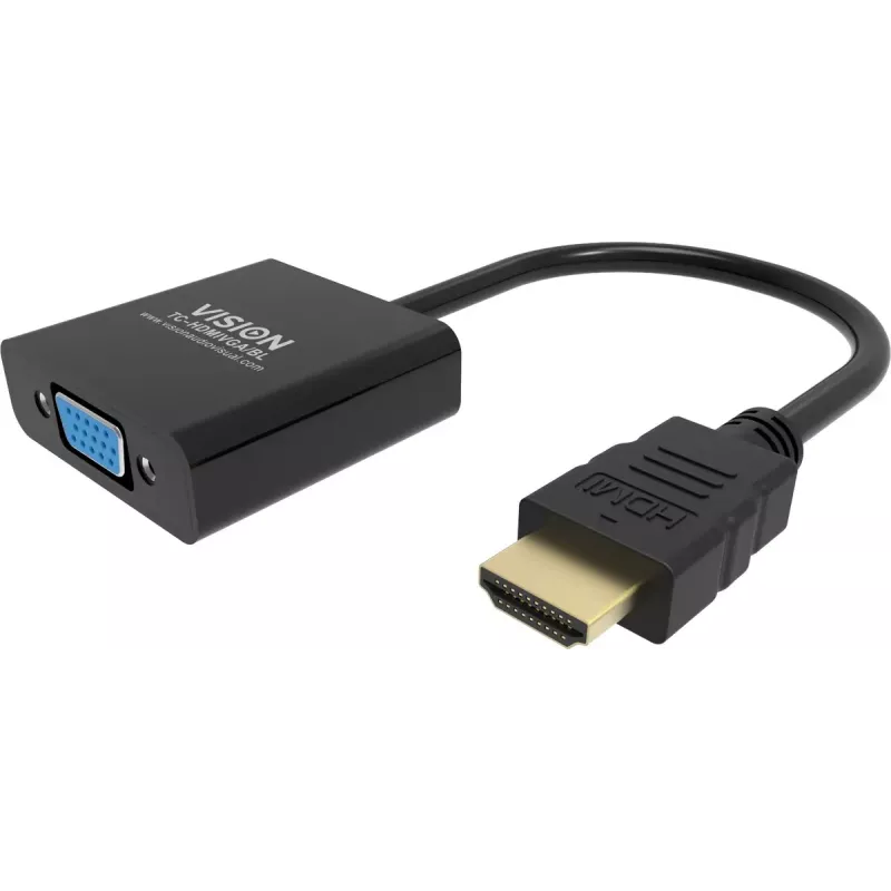 Video kabeļa adapteris Vision TC-HDMIVGA/BL