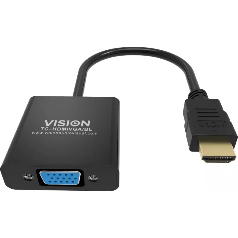 Video kabeļa adapteris Vision TC-HDMIVGA/BL