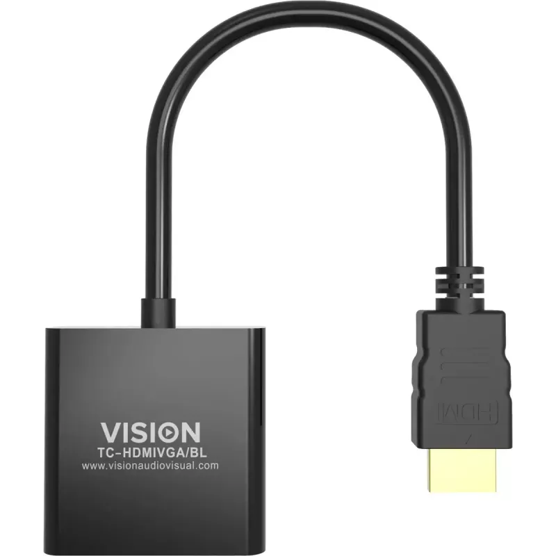 Video kabeļa adapteris Vision TC-HDMIVGA/BL