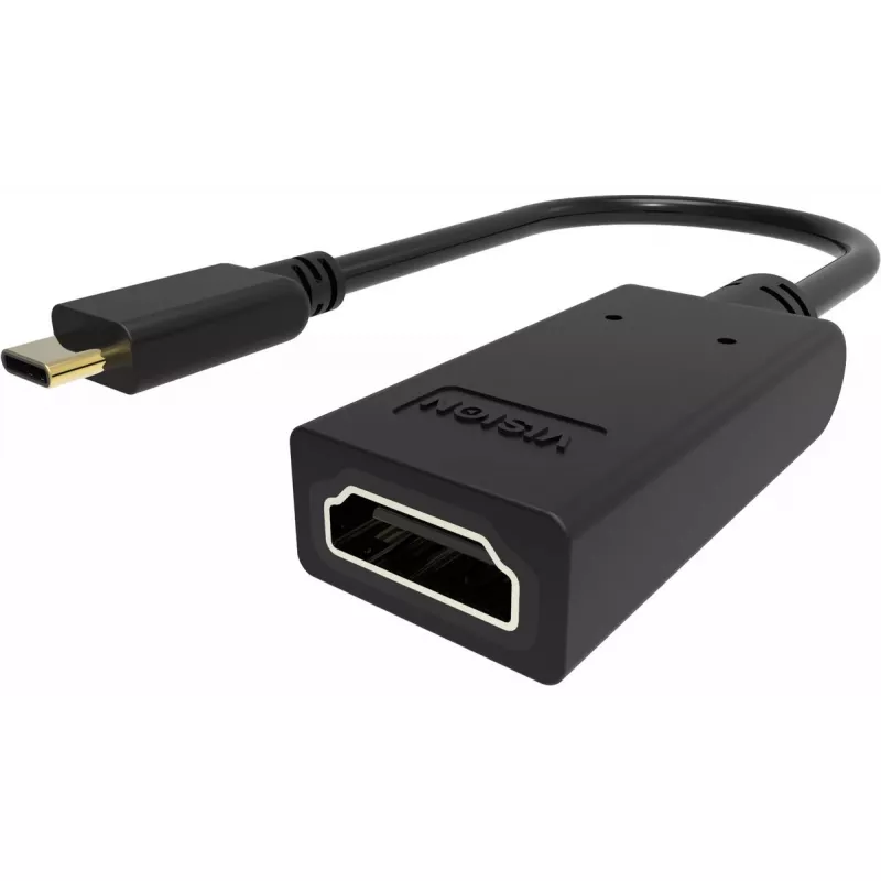 Video kabeļa adapteris USB Type-C uz HDMI Type A standarta Vision TC-USBCHDMI/BL