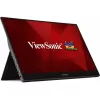Viewsonic TD1655 datora monitors 39,6 cm (15,6 collas) 1920 x 1080 pikseļi Full HD LED skārienekrāns vairāklietotāju Melns, Sudraba