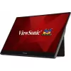 Viewsonic TD1655 datora monitors 39,6 cm (15,6 collas) 1920 x 1080 pikseļi Full HD LED skārienekrāns vairāklietotāju Melns, Sudraba