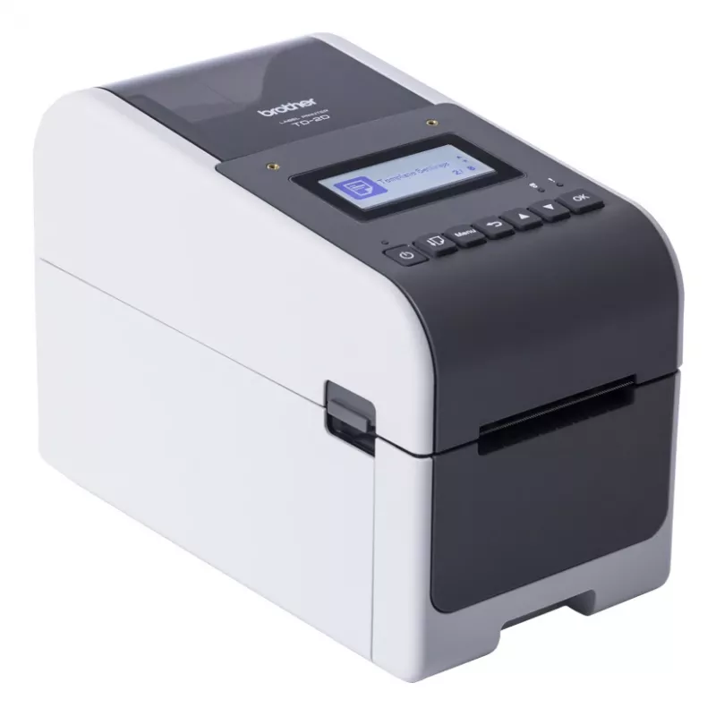 Brother TD-2350D203 etiķešu printeris termiskā druka 203 x 203 DPI 152 mm/s vadu un bezvadu savienojamība Ethernet LAN Wi-Fi Bluetooth