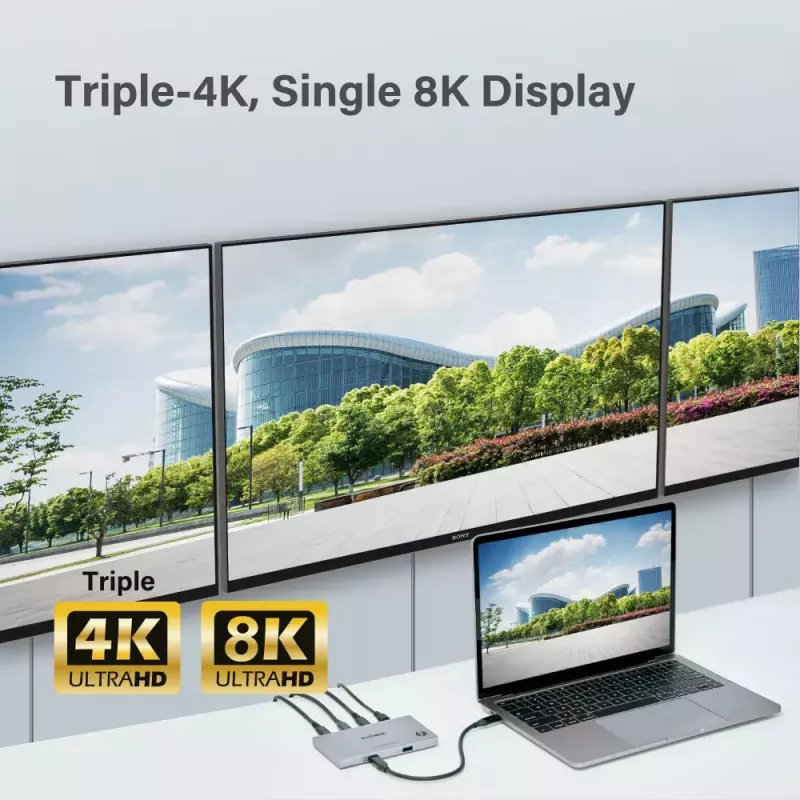 Edimax TD-405BP klēpjdatora dokstacija/portu replikators, vadu, Thunderbolt 4, 60 W