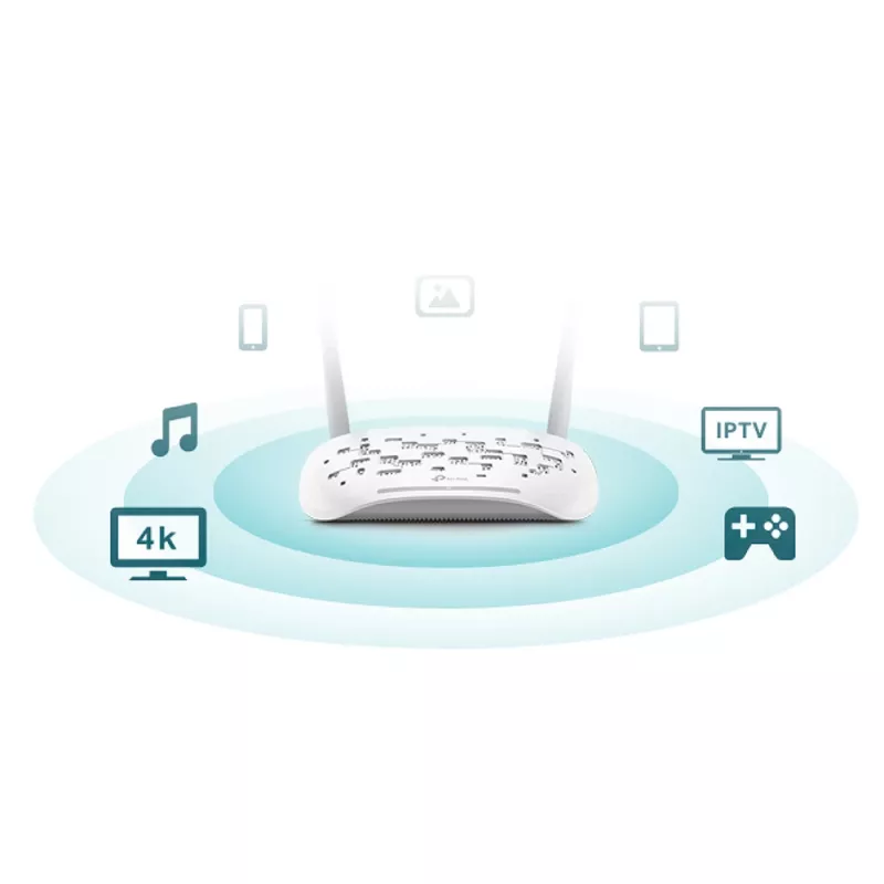 Galda maršrutētājs TP-Link TD-W9960 Vienjoslas 2,4 GHz Wi-Fi 4