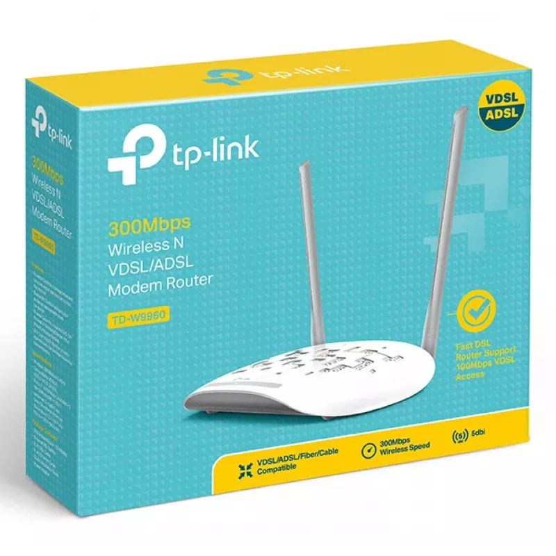 Galda maršrutētājs TP-Link TD-W9960 Vienjoslas 2,4 GHz Wi-Fi 4