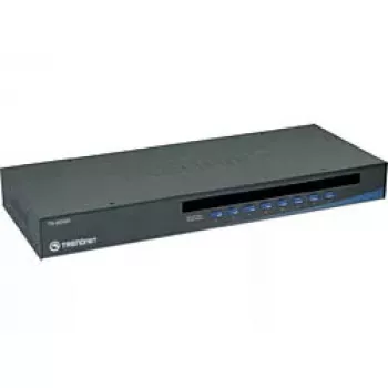 KVM slēdzis Trendnet TK-803R 8 portu USB/PS/2 montāžai statīvā, VGA, 2048x1536