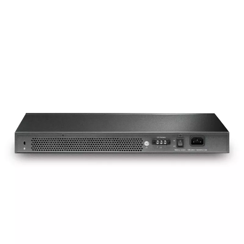 TP-Link JetStream TL-SG3428X-UPS tīkla slēdzis Pārvaldāms L2+/L3 Gigabit Ethernet (10/100/1000) 1U Melns