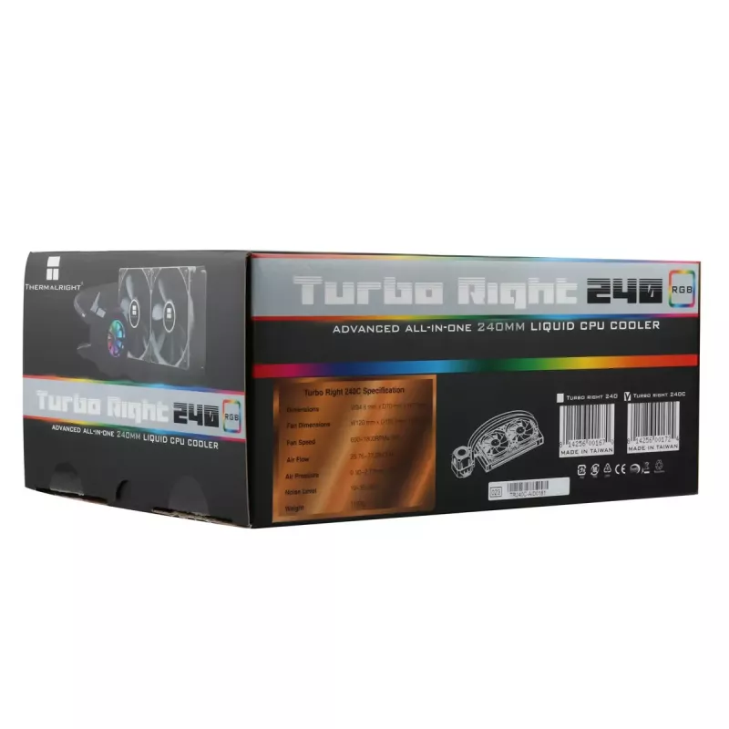 Universāls šķidruma dzesētājs Thermalright Turbo Right 360C