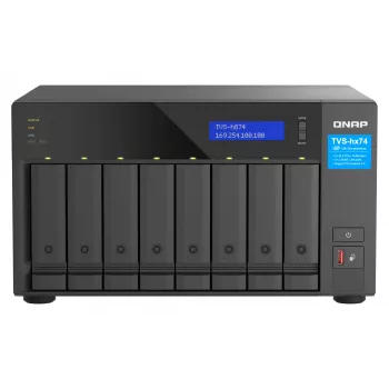 QNAP TVS-h874 NAS Tornis Intel® Core™ i7 32 GB DDR4 0 TB QuTS hero Melns