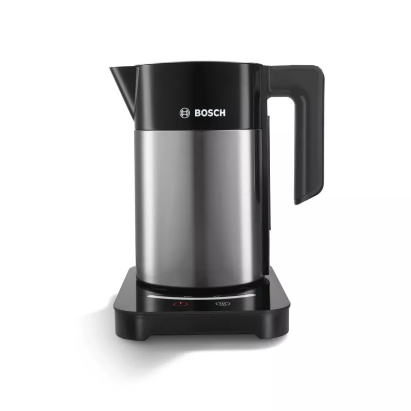 Bosch TWK7203 elektriskā tējkanna 1.7 L 1850 W melna, nerūsējošais tērauds
