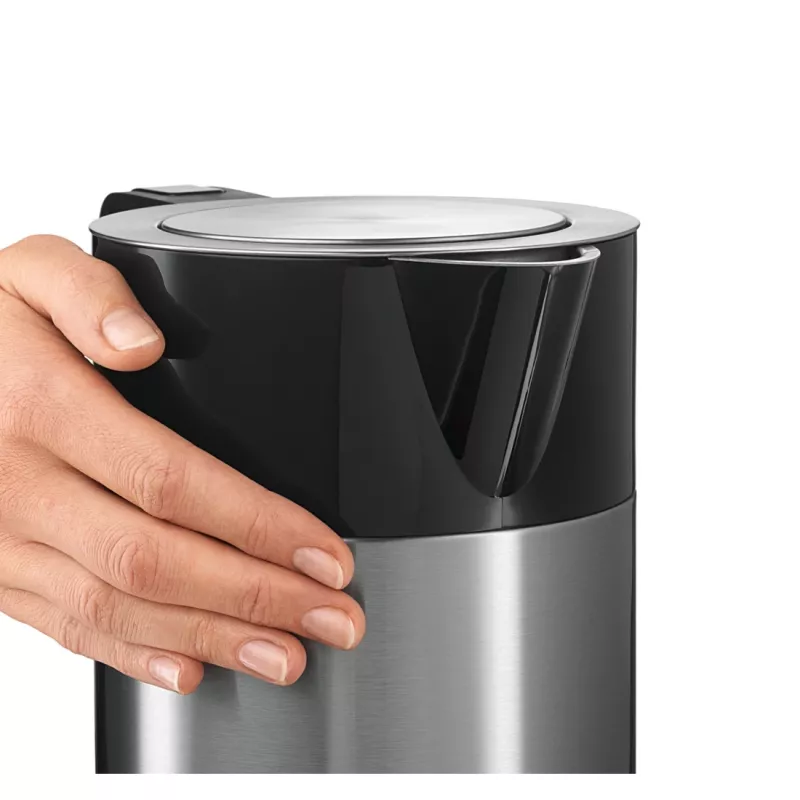 Bosch TWK7203 elektriskā tējkanna 1.7 L 1850 W melna, nerūsējošais tērauds