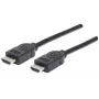 HDMI kabelis vīrietis-vīrietis Manhattan HDMM6 4K@30Hz 1,8 m melns