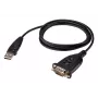 ATEN UC232AF USB Type-A RS-232 Melns 1,2 m kabelis