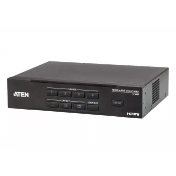 ATEN CAMLIVE PRO 4K 4-Input HDMI to USB Video Switcher, Black, HDMI, 3840 x 2160 pikseļi, Metāls, Taivāna, 3840 x 2160 1920 x 1080 1280 x 720