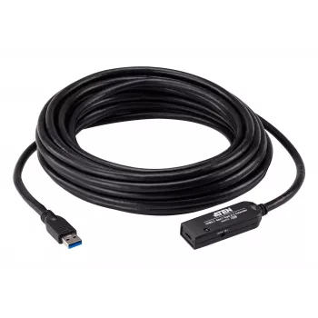 ATEN USB 3.2 Gen1 paplašinātāja kabelis 10m USB A uz USB C melns