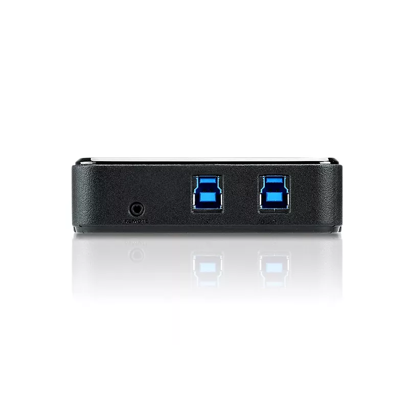 ATEN 2-portu USB 3.0 perifērijas koplietošanas ierīce, 5 Gbit/s, Micro-USB Type-B, melna, plastmasa, 0 - 40 °C, -20 - 60 °C