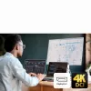 ATEN 2 portu 4K DisplayPort USB-C KVM dokstacijas pārslēdzējs ar strāvas pārvadi