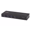 ATEN 4-Port USB 3.1 Gen1 Industrial Switch, 5 Gbit/s, Melns, Metal, 0 - 50 °C, -20 - 60 °C, 0 - 80%