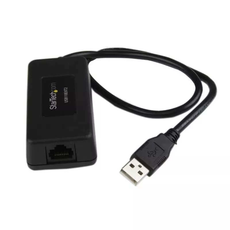 StarTech.com 1 porta USB pa Cat5 / Cat6 Ethernet pagarinātājs - līdz 131 pēdai (40 m)