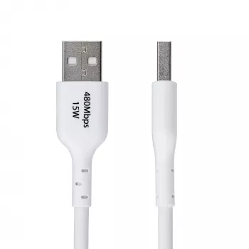 StarTech.com 3 m USB-A uz USB-C uzlādes kabelis, uzlāde un sinhronizācija, 3 A, USB 2.0, TPE apvalks - balts USB lādēšanas vads