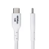 StarTech.com 3 m USB-A uz USB-C uzlādes kabelis, uzlāde un sinhronizācija, 3 A, USB 2.0, TPE apvalks - balts USB lādēšanas vads
