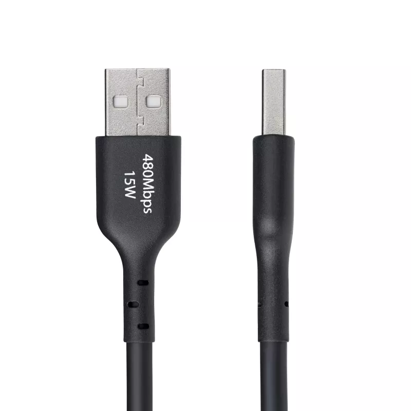 StarTech.com 4m (13 pēdas) USB-A uz USB-C uzlādes kabelis, uzlāde un sinhronizācija, 3A, USB 2.0, TPE apvalks – melns USB uzlādes vads