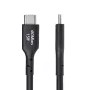 StarTech.com 4m (13 pēdas) USB-A uz USB-C uzlādes kabelis, uzlāde un sinhronizācija, 3A, USB 2.0, TPE apvalks – melns USB uzlādes vads
