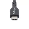 StarTech.com 13 pēdu (4 m) USB-C uzlādes kabelis, uzlāde un sinhronizācija, 60 W (3 A) PD, USB 2.0 klēpjdatora lādētāja kabelis, TPE apvalks – melns USB C uzlādes vads