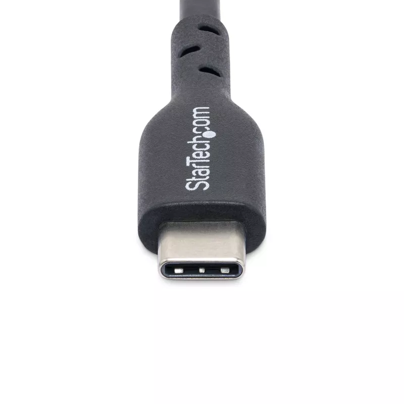StarTech.com 13 pēdu (4 m) USB-C uzlādes kabelis, uzlāde un sinhronizācija, 60 W (3 A) PD, USB 2.0 klēpjdatora lādētāja kabelis, TPE apvalks – melns USB C uzlādes vads