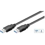Microconnect USB3.0AA2B USB kabelis USB 3.2 Gen 1 (3.1 Gen 1) 2 m USB A Melns