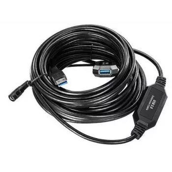Microconnect USB3.0AAF10A USB kabelis USB 3.2 Gen 1 (3.1 Gen 1) 10 m USB A Melns