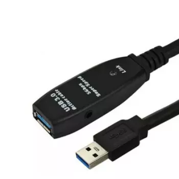 Microconnect USB3.0AAF10A USB kabelis USB 3.2 Gen 1 (3.1 Gen 1) 10 m USB A Melns