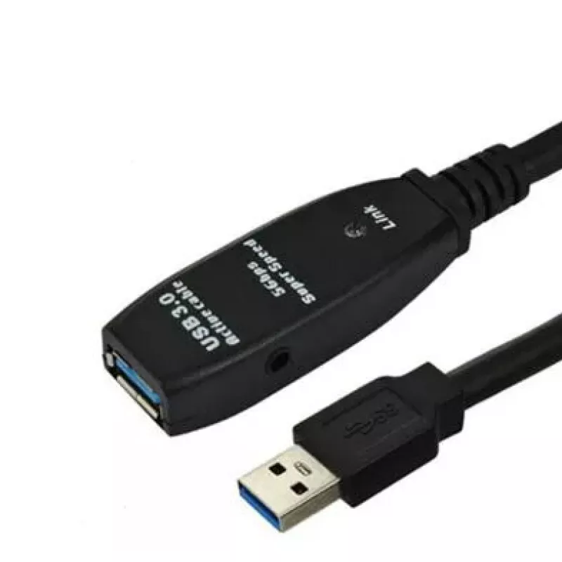 Microconnect USB3.0AAF10A USB kabelis USB 3.2 Gen 1 (3.1 Gen 1) 10 m USB A Melns