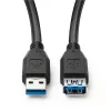 Microconnect USB3.0AAF2B USB kabelis USB 3.2 Gen 1 (3.1 Gen 1) 2 m USB A Melns