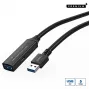Microconnect USB3.0AAF5A USB kabelis USB 3.2 Gen 1 (3.1 Gen 1) 5 m USB A melns