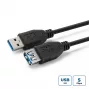 Microconnect USB3.0AAF5B USB kabelis USB 3.2 Gen 1 (3.1 Gen 1) 5 m USB A Melns