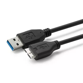 Microconnect USB3.0AB1MICRO USB kabelis USB 3.2 Gen 1 (3.1 Gen 1) 1 m USB A Mikro-USB B Melns