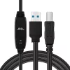 Microconnect aktīvais USB3.0 A-B 7m M-M melns kabelis 5 Gbit/s